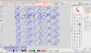 Wilcom EmbroideryStudio e4.2 Столбец мотивом больших надписей