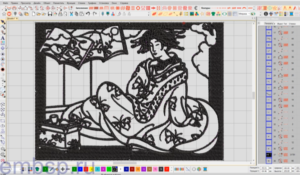 Wilcom EmbroideryStudio e4.2 Символьный шрифт в дизайн вышивки