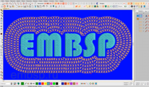 Общая окантовка дизайна компьютерной машинной вышивки EmbroideryStudio e4.2