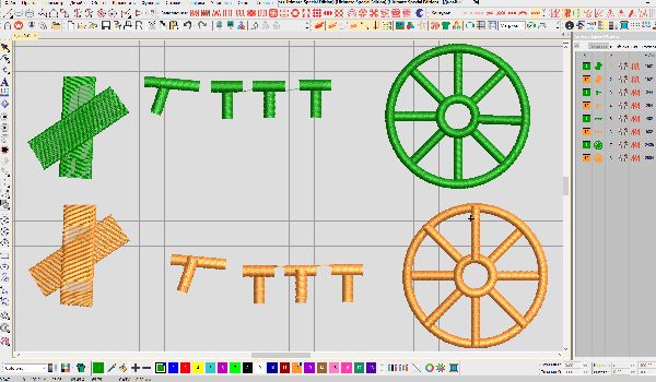 Замечательные свойства колонок.   Wilcom EmbroideryStudio e4.2